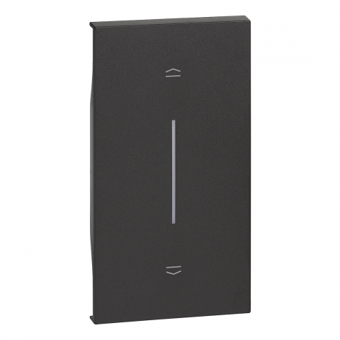 Bticino Living Now - Tasta pentru intrerupator jaluzele doua module, gama living-now, culoare negru