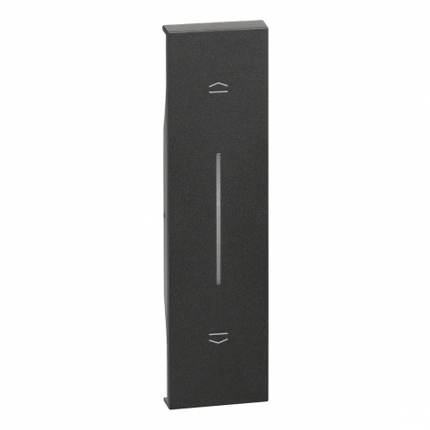 Bticino Living Now - Tasta pentru intrerupator jaluzele un modul, gama living-now, culoare negru