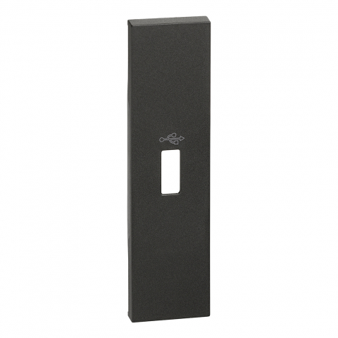 Bticino Living Now - Tasta pentru priza USB un modul, gama living-now, culoare  1M negru