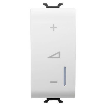 Gewiss Chorus - Variator universal,un modul, pentru Led,lampi cu halogen,gama chorus, culoare alb
