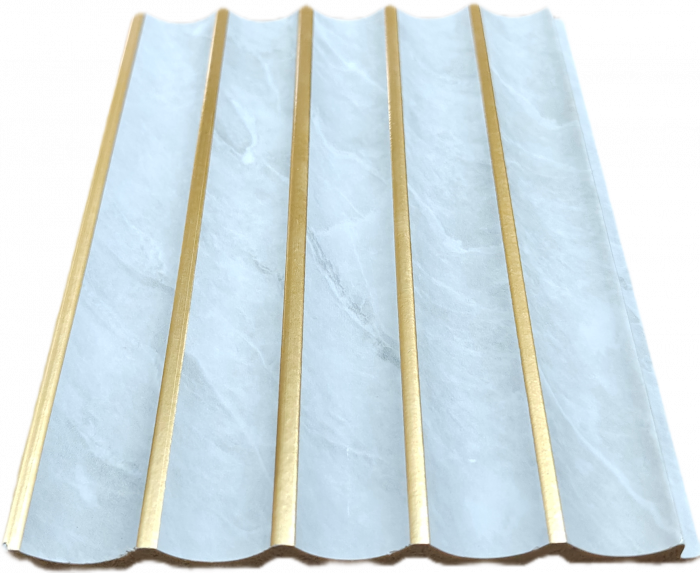 Panou decorativ-Riflaj PS-Culoare ALB/AURIU [1]