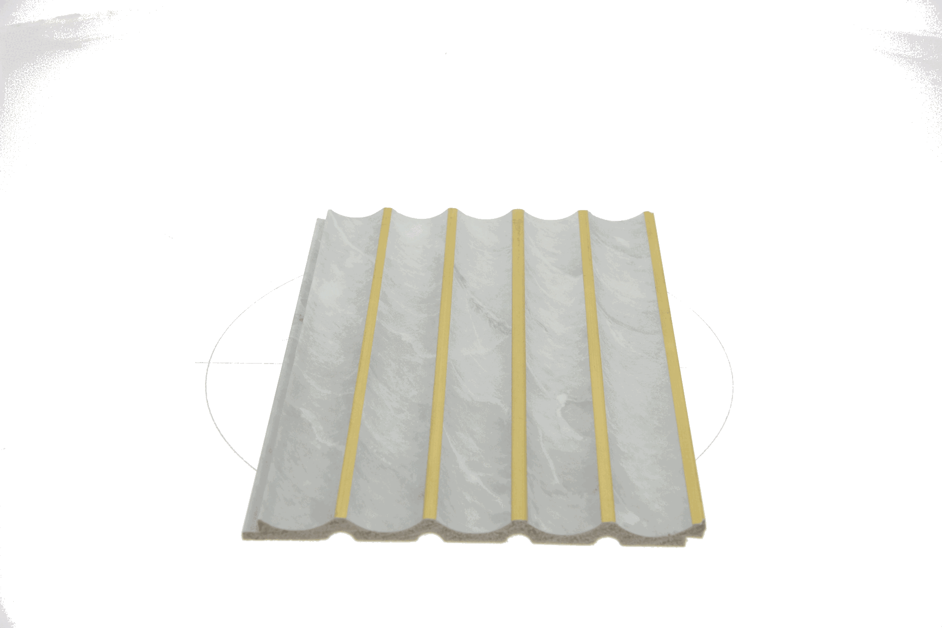 Panou decorativ-Riflaj PS-Culoare ALB/AURIU [3]