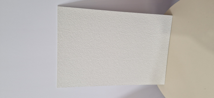 Placa Decorativa PVC-Embosata-Culoare Alb Murdar [3]
