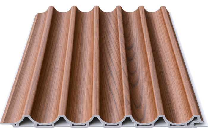 Riflaj decortiv WPC - Culoare Nuc Caramel [2]