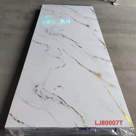 PLACI PVC LUCIOASE - Placa PVC -Imitatie Marmura - 2.7m x 1.22m -8007T