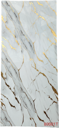 PLACI PVC LUCIOASE - Placa PVC -Imitatie Marmura - 2.7m x 1.22m -80001T