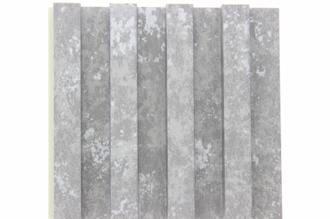 RIFLAJE Decorative - Panou decorativ- Riflaj WPC - Culoare Gri Ciment