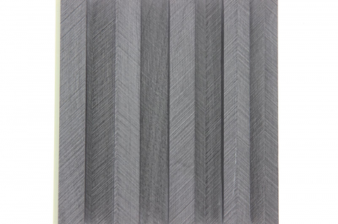 RIFLAJE Decorative - Panou decorativ- Riflaj WPC - Culoare Gri Hering Bone Striat