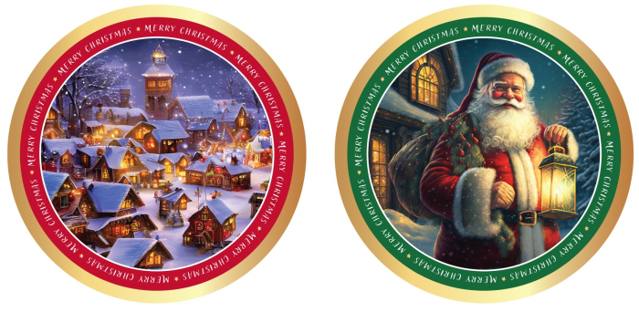 Biscuiți asortați în cutie metalică de Crăciun (340g) [1]