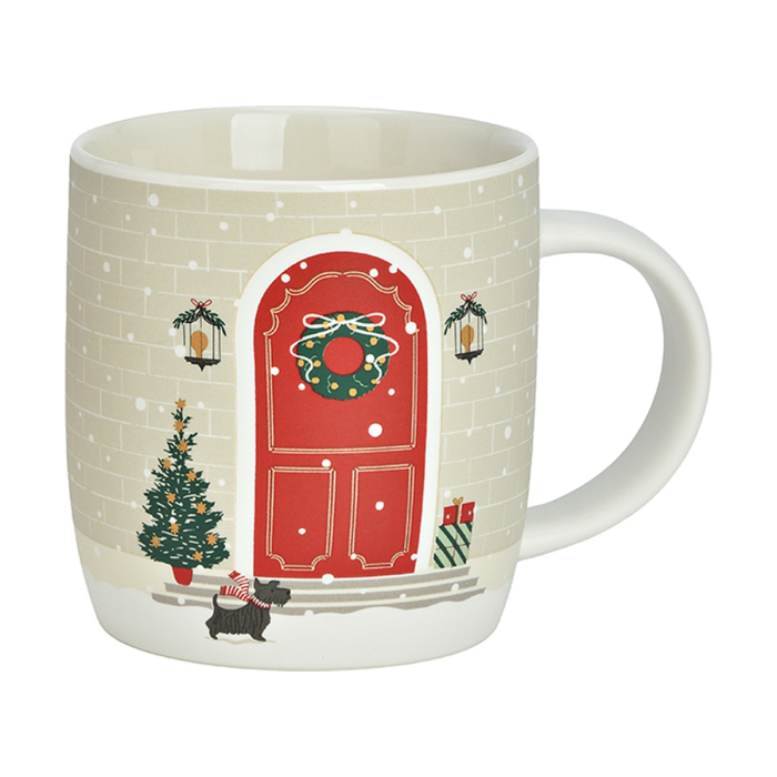 Cană de Crăciun „Christmas Doorways”, din porțelan, 400 ml, 2 modele asortate [2]