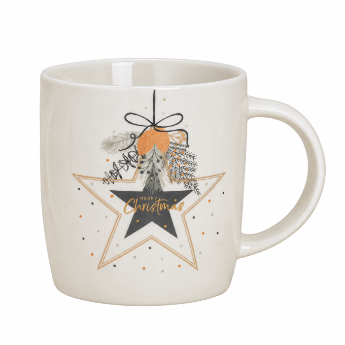 Cană de Crăciun „Golden Wishes”, din porțelan, 300 ml, 3 modele asortate [2]