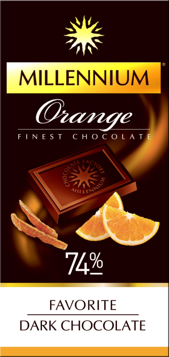 Ciocolată neagră Millennium Favorite Portocale 74% cacao [1]