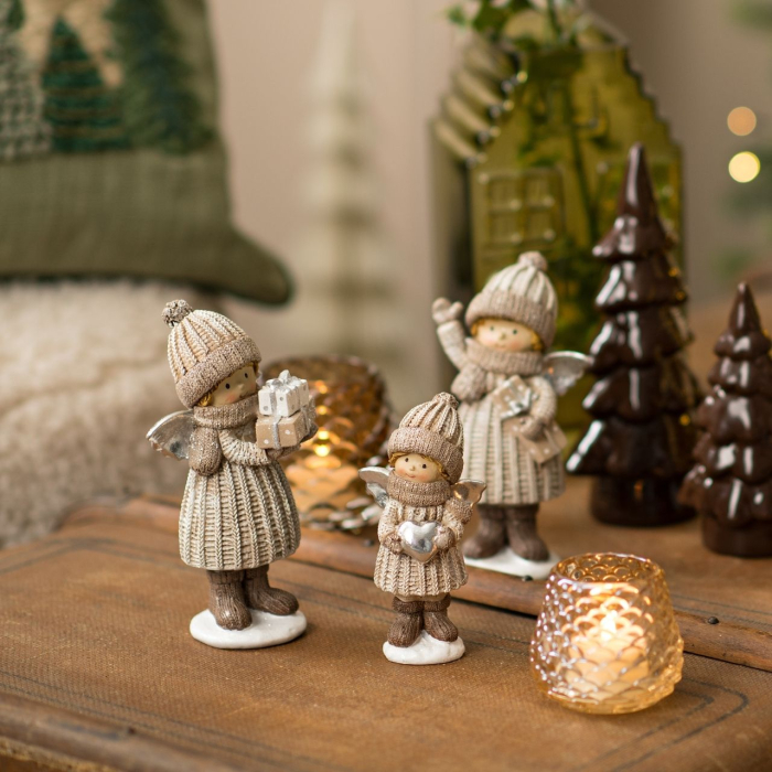 Figurină decorativă de Crăciun „Little Winter Angels”, 12 cm, 2 modele asortate [3]