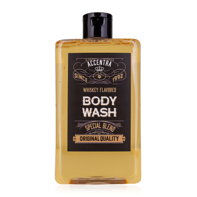 Gel de duș pentru bărbați Accentra Whiskey – 400 ml, în cutie cadou stil whisky [4]