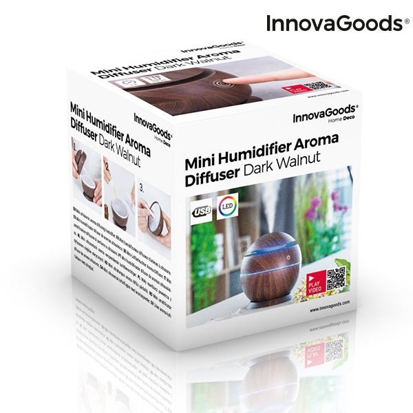 Mini umidificator difuzor de arome Dark Walnut INNOVAGOODS [9]
