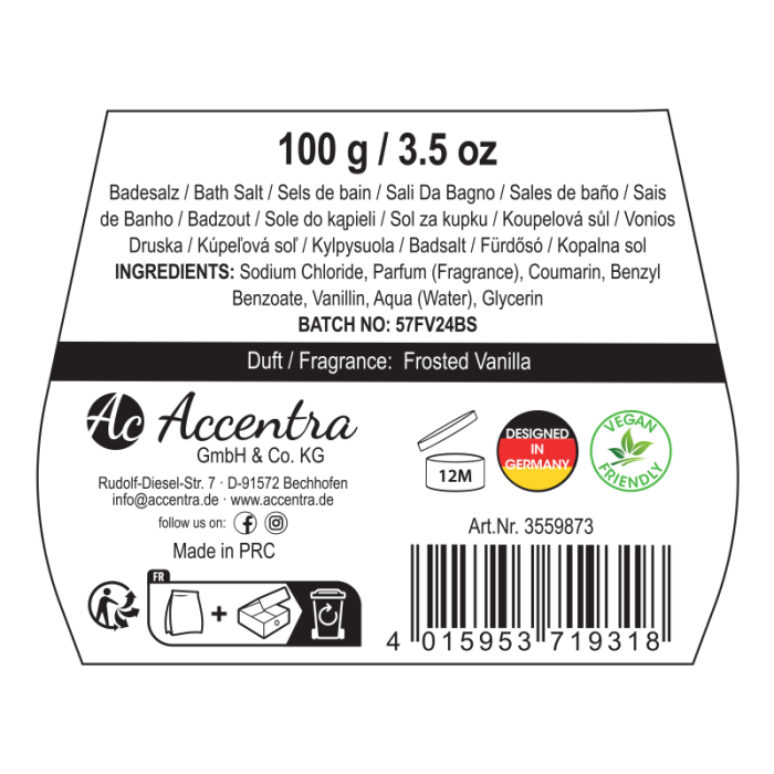 Sare de baie Winter MAGIC, Vanilie cu note de iarnă, în cutie cadou – 100 g [2]