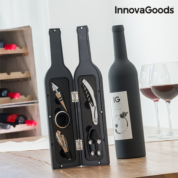 Set Accesorii pentru Vin 5 piese, format sticla de vin, INNOVAGOODS [8]