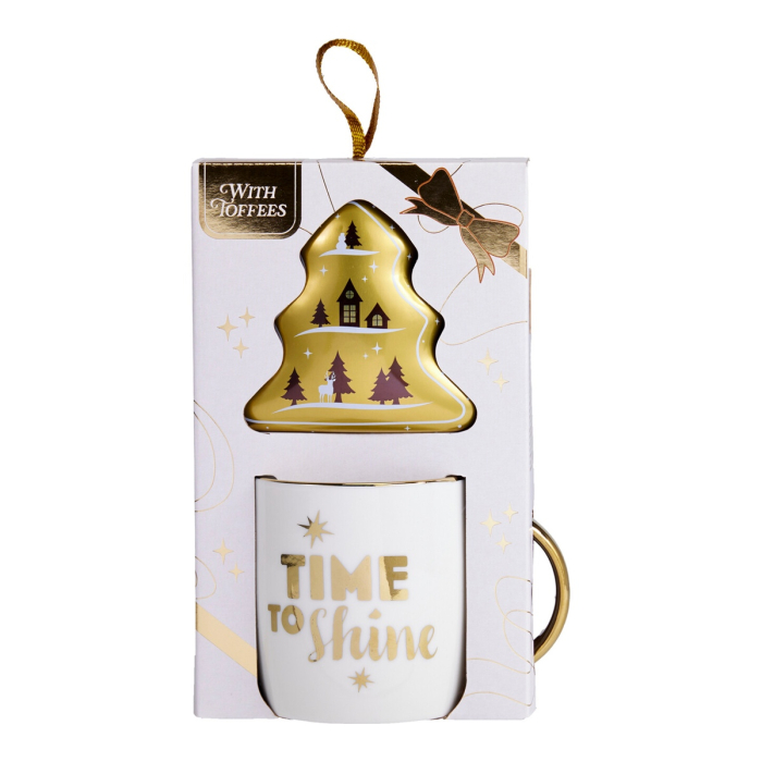 Set cadou Time to Shine – cană decorativă și 3 caramele moi cu ciocolată cu lapte, 39g [3]