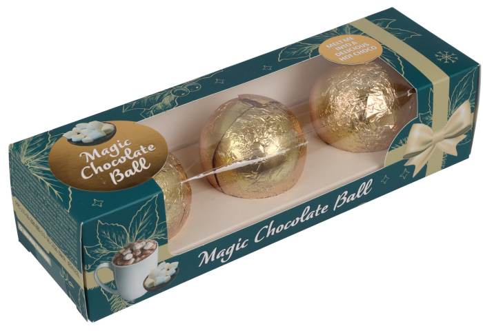 Set de 3 bombe de ciocolată neagră cu bezele (120g) [1]