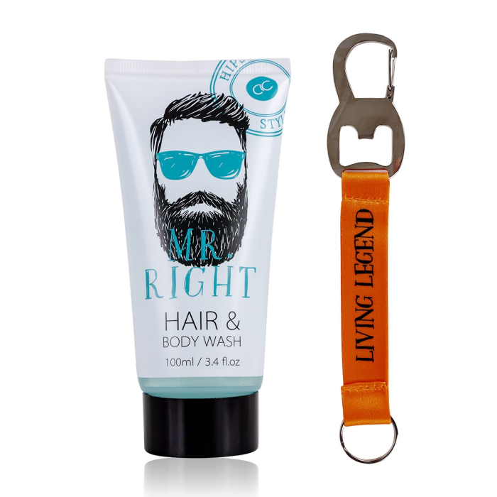 Set de baie HIPSTER STYLE cu breloc/desfacator de sticle [2]
