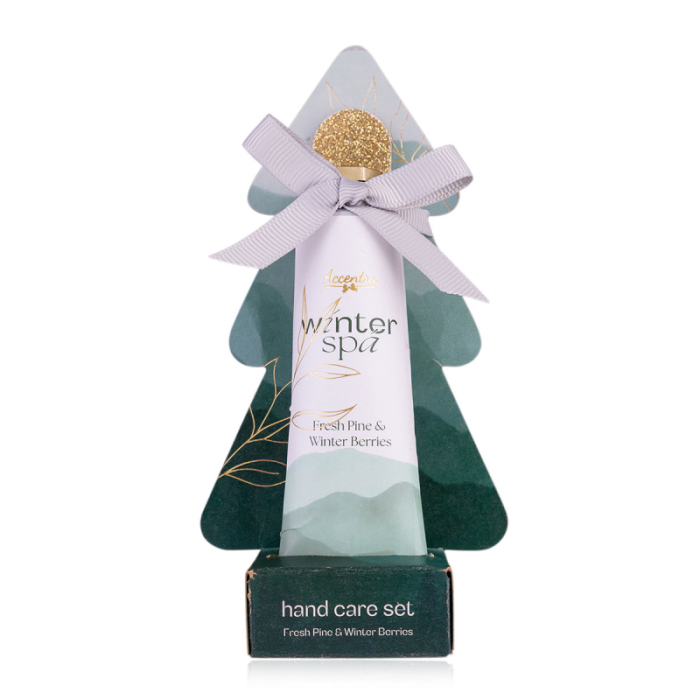 Set îngrijire mâini Winter Spa – 2 produse, în ambalaj tip brad de Crăciun [1]