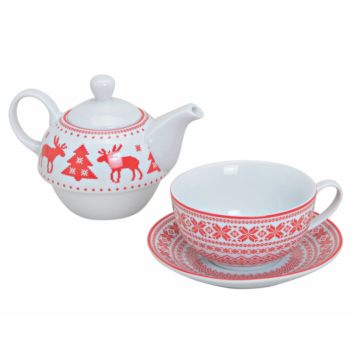 Set Tea for One "Winter Decor" [2]