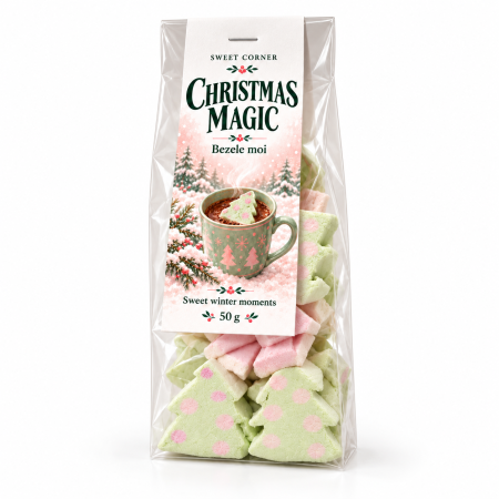 CRACIUN - Bezele moi Christmas Magic, marshmallows 50g