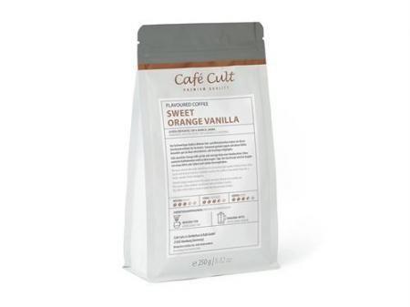 Ceai & Cafea - Cafea boabe aromatizata Sweet Orange Vanilla, 250 gr