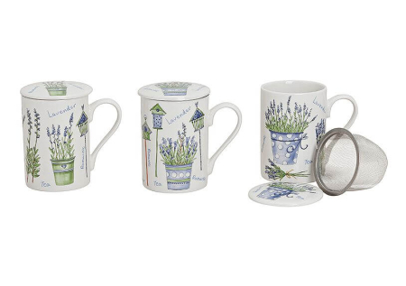 Accesorii pentru ceai si cafea - Cana 3 piese Lavender