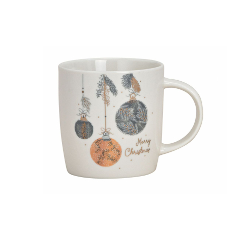 Cani de Craciun - Cana Craciun, Christmas Celebration, portelan, 300ml, model Globuri