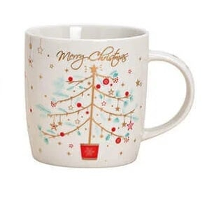 Cani si cesti - Cană „Deluxe Christmas Globes” din porțelan, 250 ml