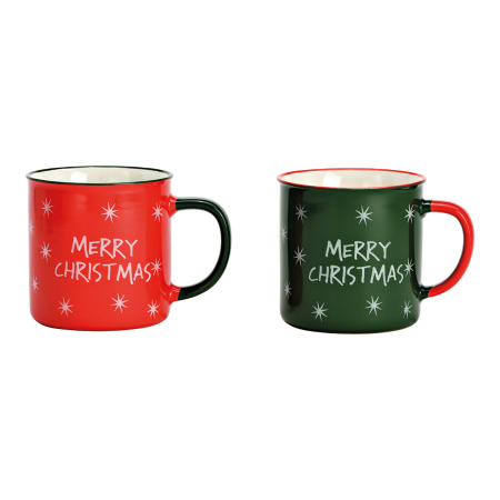 CRACIUN - Cană jumbo de Crăciun „Classic Christmas”, din stoneware, 540 ml, 2 modele asortate
