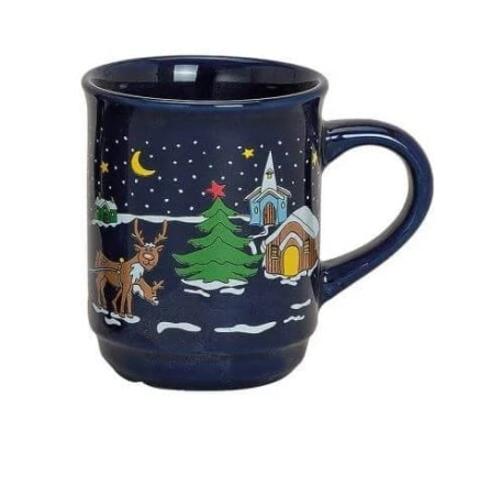 Wurm - Cană pentru vin fiert, ceramică, 200 ml – 3 modele de Crăciun