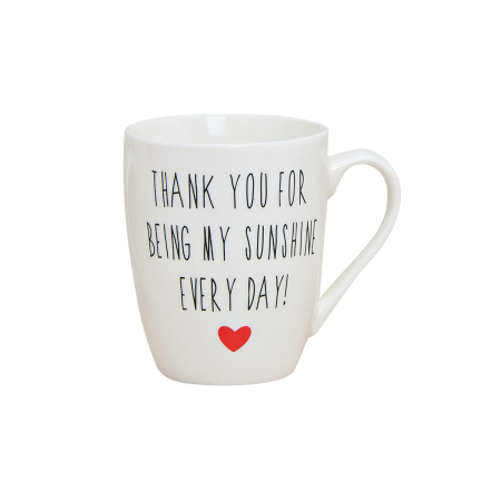 Accesorii pentru ceai si cafea - Cana Story Slogans - Thank you...