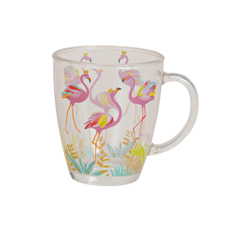 Accesorii pentru ceai si cafea - Cana “Tropical Birds“ - flamingo