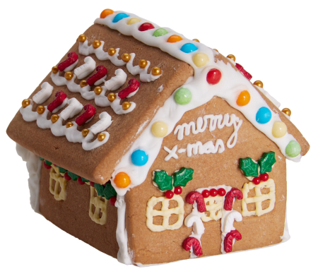 Dulciuri si Delicatese - Căsuță din turtă dulce pentru asamblat și decorat – Gingerbread Cookie House, 288g