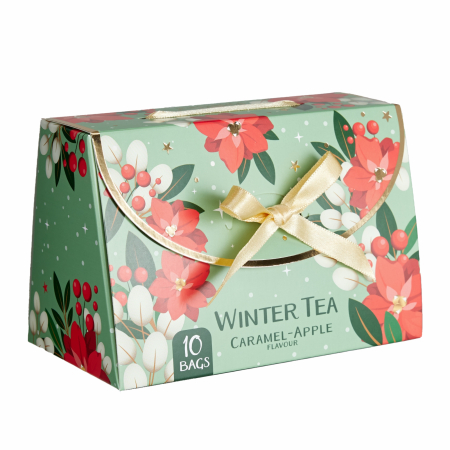 Ceaiuri de Craciun - Ceai de Crăciun în ambalaj festiv tip gentuță „Xmas Tea Handbag” (15g)