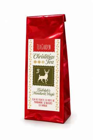 CRACIUN - Ceai de Crăciun Rudolph’s Mandarin Magic – fructe cu note de mandarine și biscuiți cu vanilie, 50g