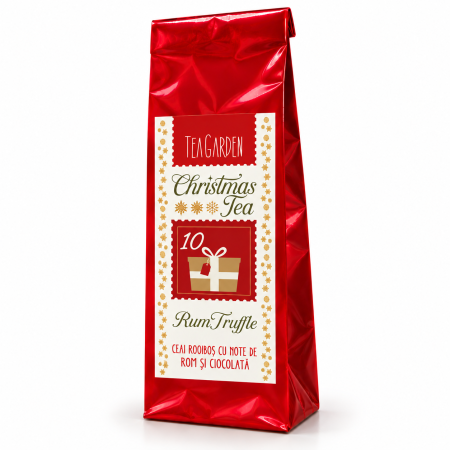 CRACIUN - Ceai de Craciun RUM TRUFFLE, rooibos cu note de rom si trufe de ciocolata, 50g