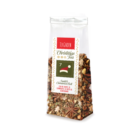 TeaGarden - Ceai de Crăciun Santa’s Cinnamon Roll – ceai de plante și condimente cu scorțișoară, 50g