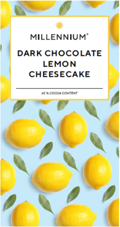 Ciocolată - Ciocolată Neagră „Millennium” cu umplutură Cheesecake, 85g