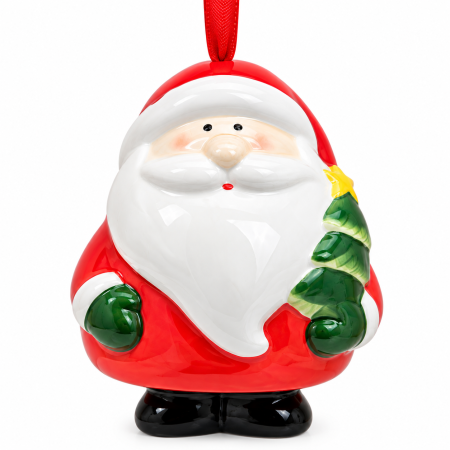 Casă & Decorațiuni - Clopoțel de Crăciun „Jingle Friends”, din ceramică, 6 × 8 × 5 cm, 4 modele asortate
