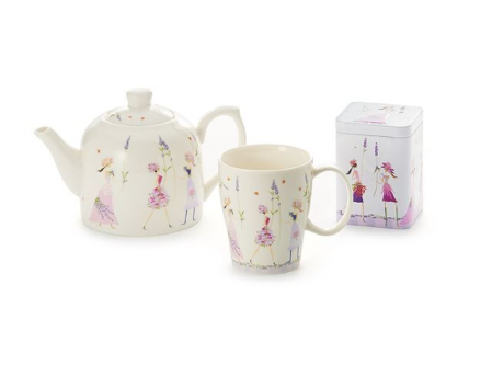 Accesorii pentru ceai si cafea - Cutie metalica “Flower Girls“, 100gr