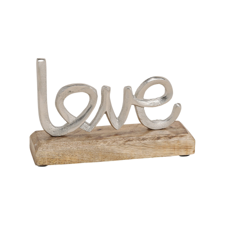 Wurm - Decoratiune “Love“ - lemn de mango si metal