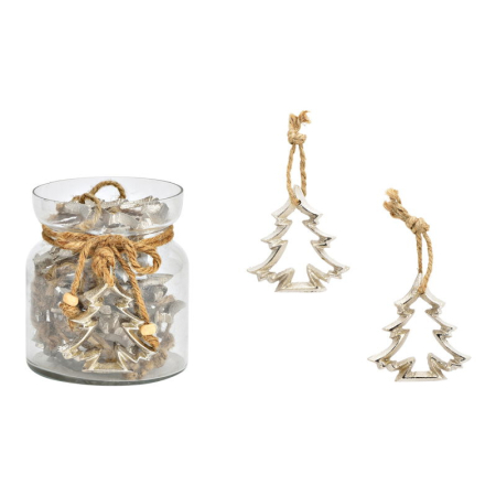 Decoratiuni festive - Decorațiune “Silver Tree” din metal, 6×7 cm