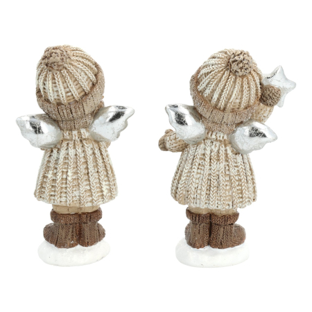 CRACIUN - Figurină decorativă de Crăciun „Little Winter Angels”, 12 cm, 2 modele asortate