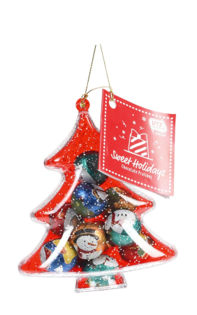 Dulciuri si Gourmet - Glob figurativ de Crăciun cu praline din glazură cu cacao (50g)