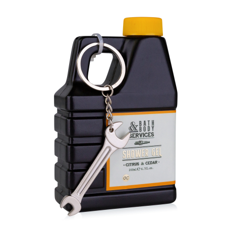 Gel de dus BATH and BODY SERVICES in forma de cutie de ulei +breloc [0]