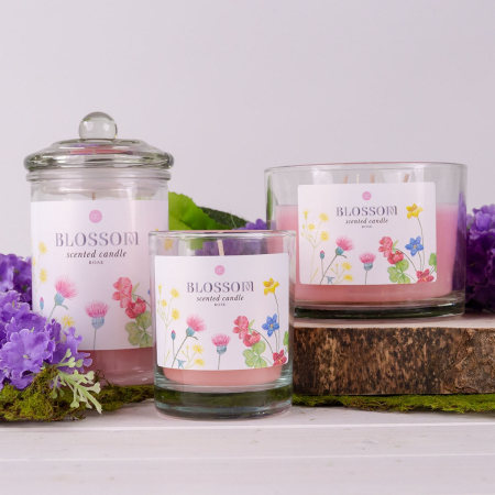 Lumanare parfumata BLOSSOM - recipient de sticla, 7 * 8.5cm [1]