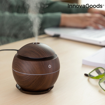 Mini umidificator difuzor de arome Dark Walnut INNOVAGOODS [2]